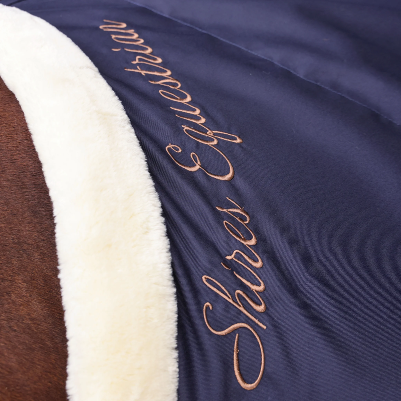 Shires Deluxe Stable Sheet Rug in Navy-4