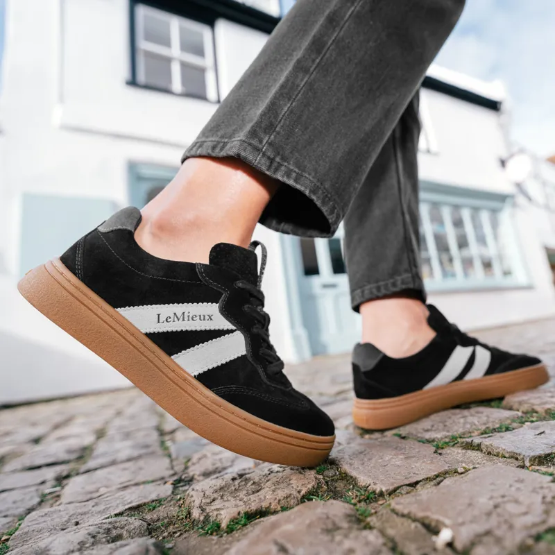 LeMieux Stockbridge Suede Lifestyle Trainer in Black-4