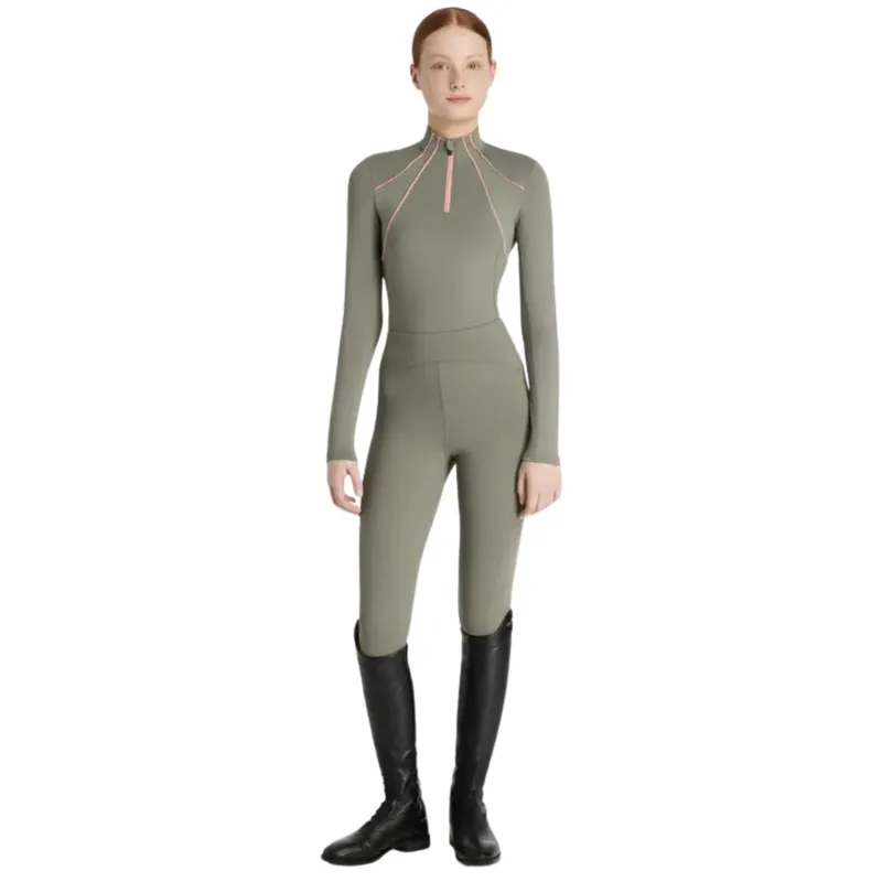 LeMieux Young Rider Mia Mesh Baselayer in Rosemary-1