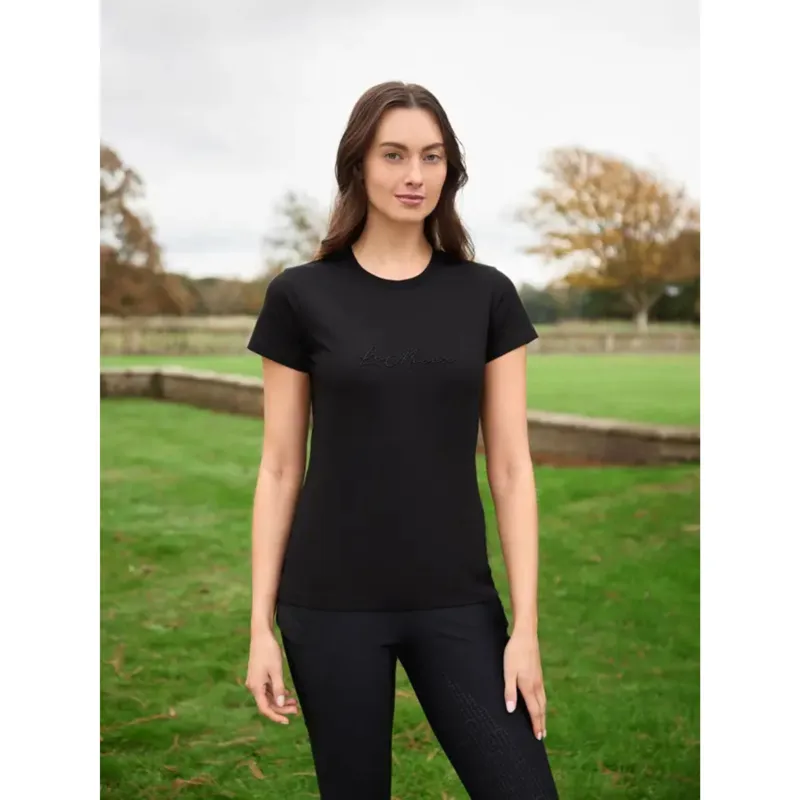 LeMieux Classique Sparkle T-Shirt in Black-2