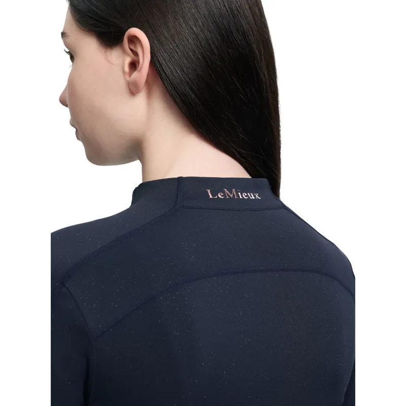 LeMieux Young Rider Sparkle Baselayer in Navy-4