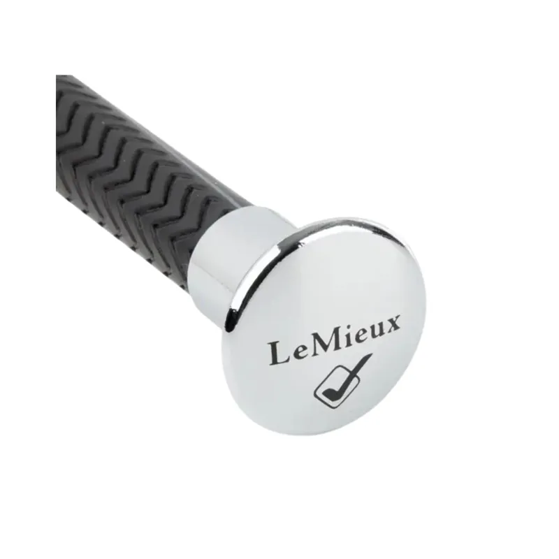 LeMieux Le Grip Schooling Whip in Black and Silver-1