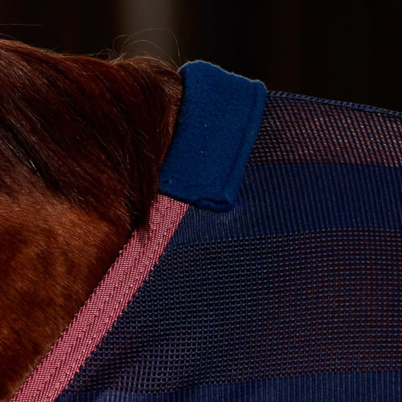 Weatherbeeta Scrim Cooler Standard Rug In Navy/Burgundy-1