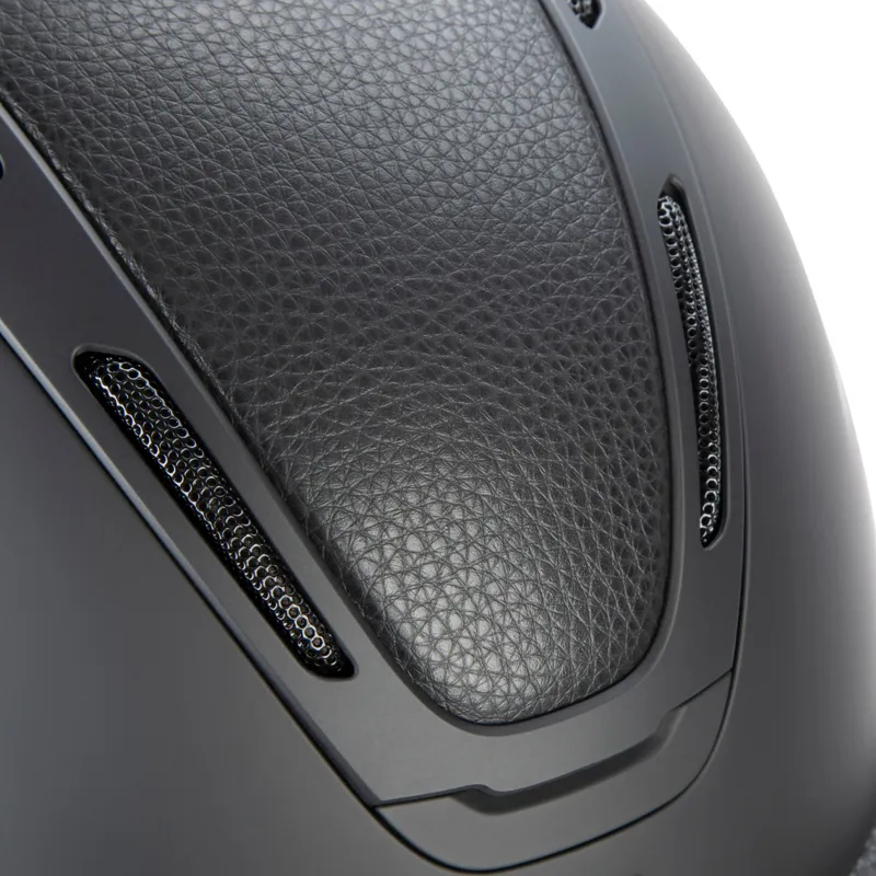 Karben Amity LTHR Riding Hat In Black-5