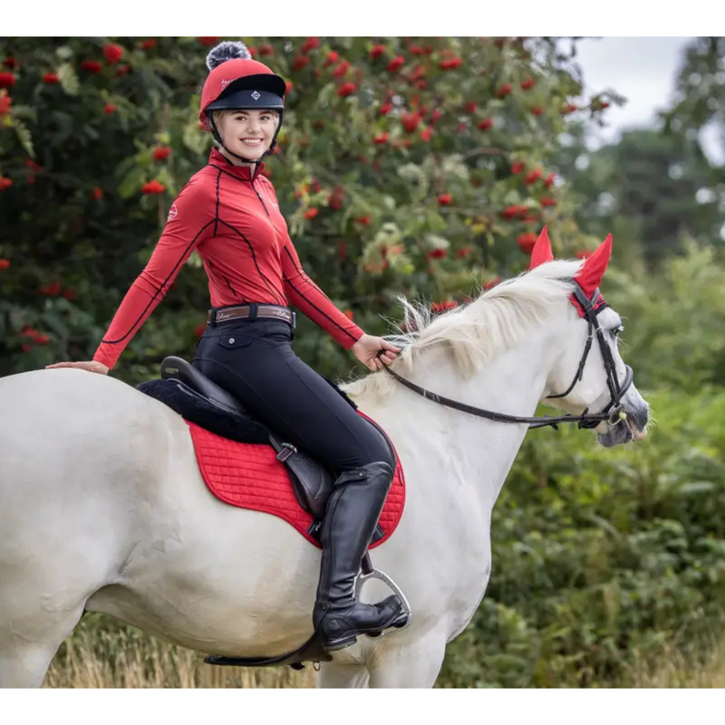 LeMieux Suede GP Square in Chilli-1