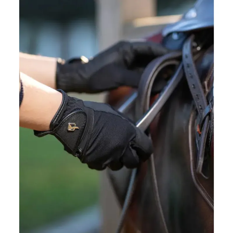LeMieux Pro Touch Classic Riding Gloves in Black-1
