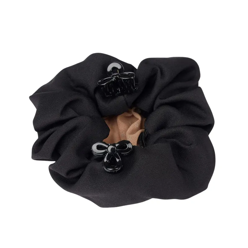 LeMieux Scrunchie with Crystal Hair Net in Black and Blonde-1