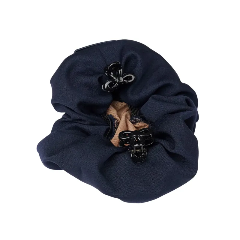 LeMieux Scrunchie With Crystal Hair Net in Navy and Blonde-1
