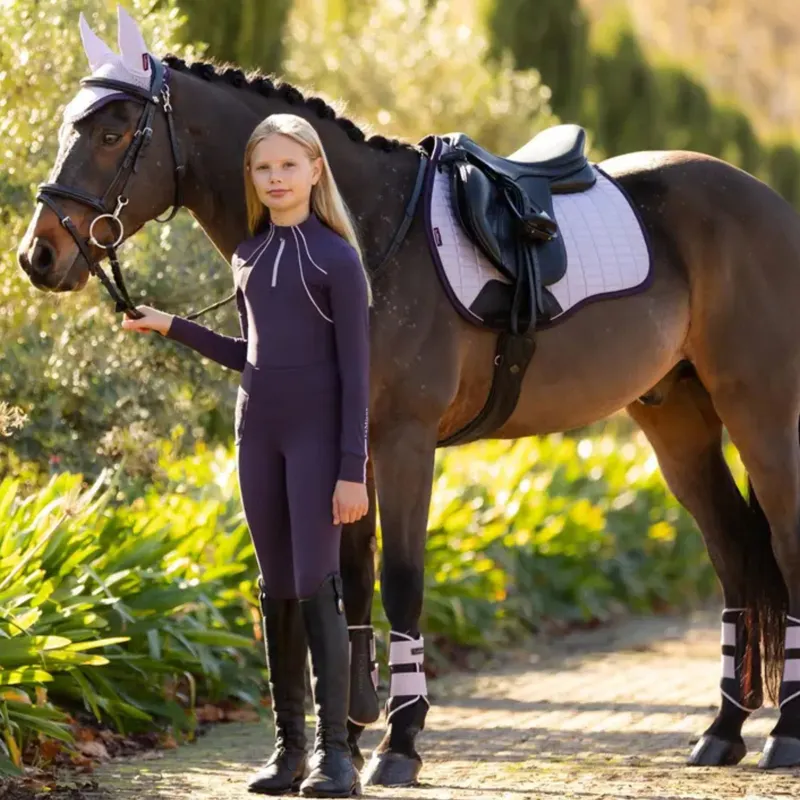 LeMieux Suede GP Square in Lilac-1