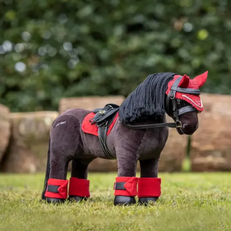 LeMieux Toy Pony Fly Hood in Chilli Red-1