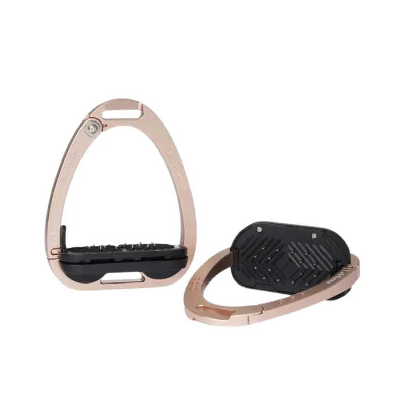 LeMieux Vector Balance Stirrup Irons in Rose Gold-1