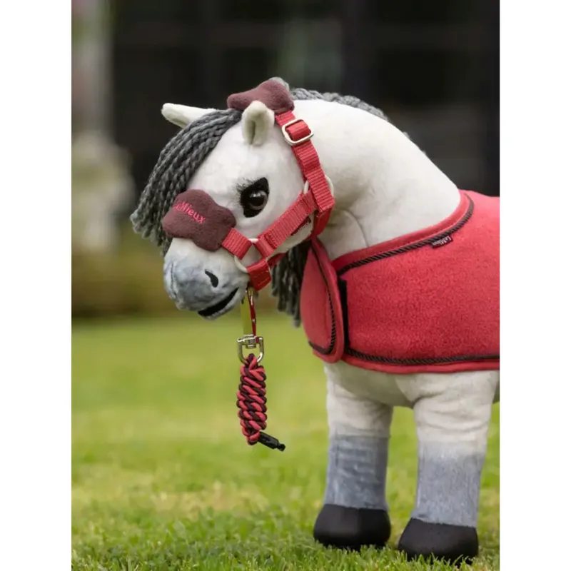 LeMieux Toy Pony Vogue Headcollar And Leadrope In Cranberry-1