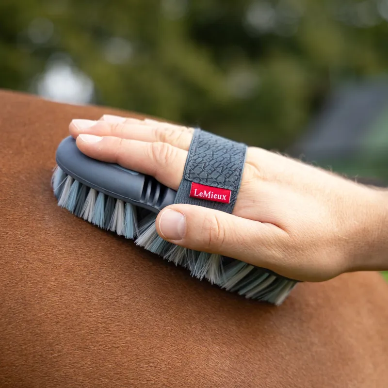 LeMieux Flexi Horse Hair Body Brush in Petrol-1