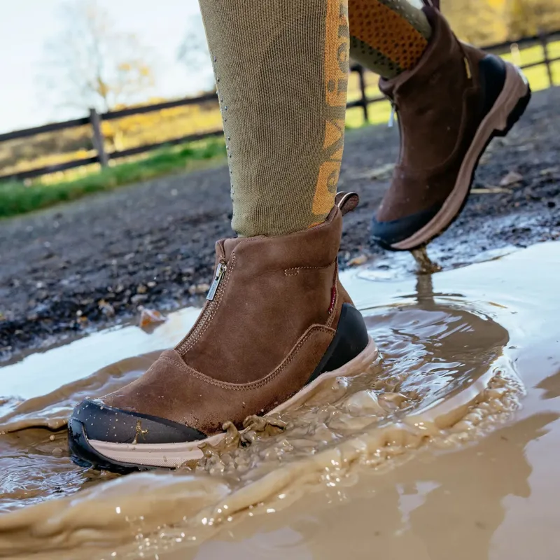 LeMieux Trex Waterproof Zip Boots In Brown-2
