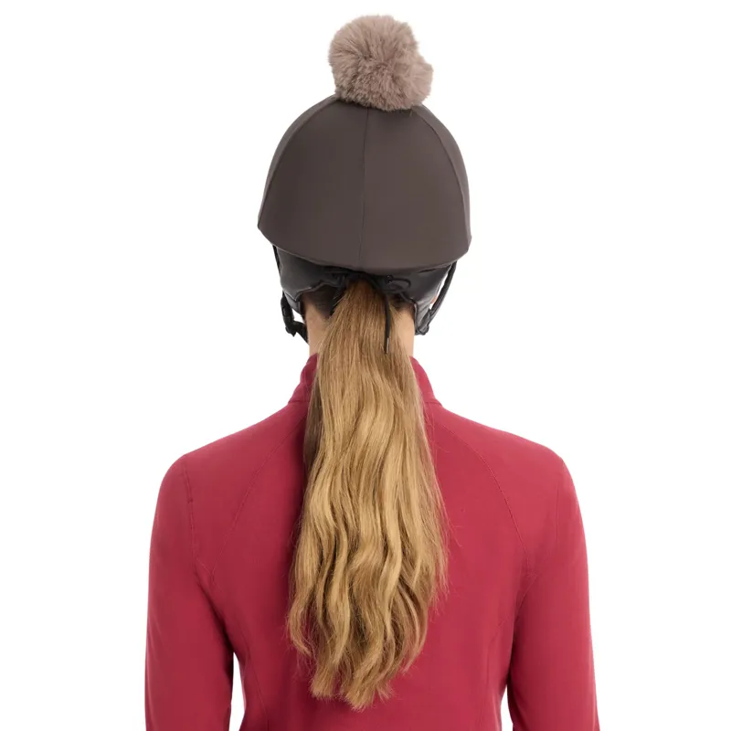 LeMieux Pom Hat Silk in Cinder-3