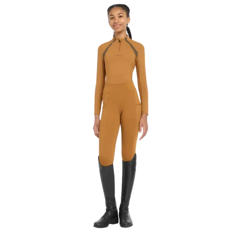 LeMieux Young Rider Mia Mesh Base Layer in Ginger-2