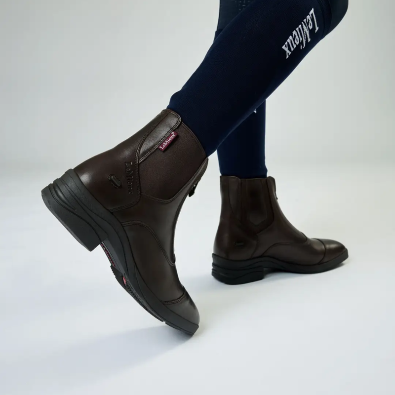 LeMieux Junior Zip Paddock Boot in Brown-2
