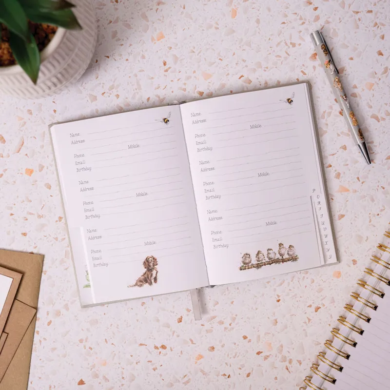 Wrendale Designs Flower Pot Address Book-1