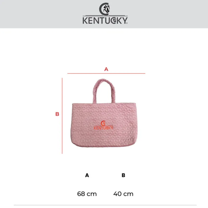 Kentucky Velvet Bag Kentucky Logo in Old Rose-1