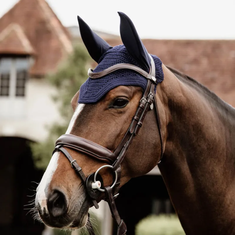 Kentucky Fly Veil Wellington in Dark Navy-1