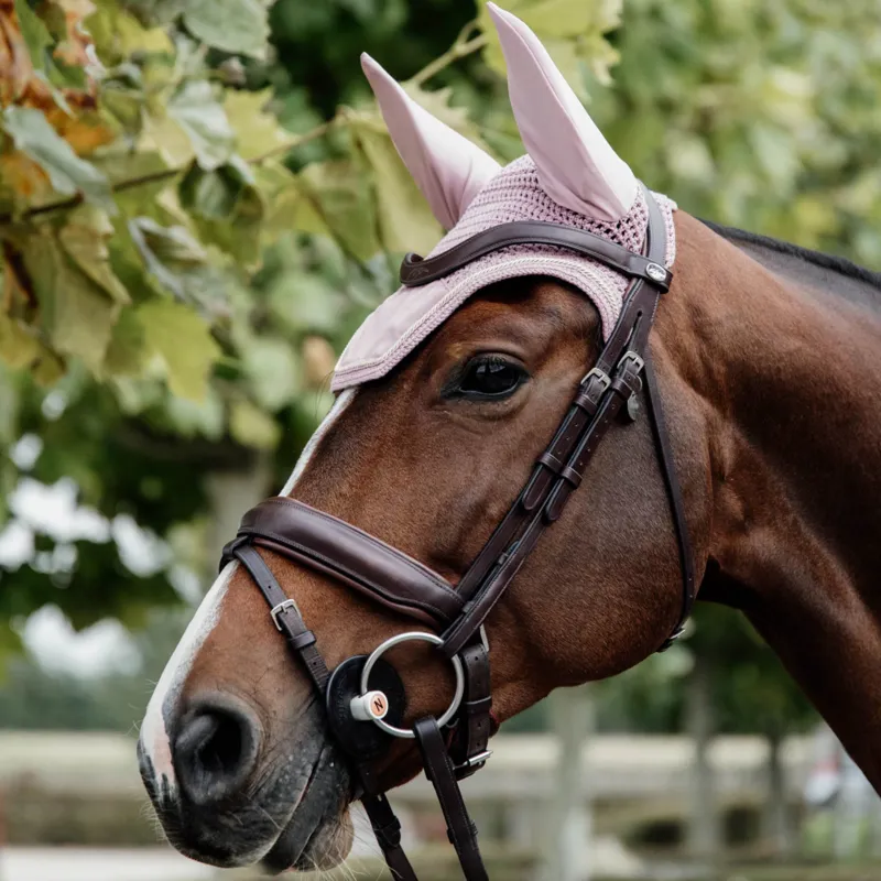Kentucky Fly Veil Wellington Velvet in Old Rose-1