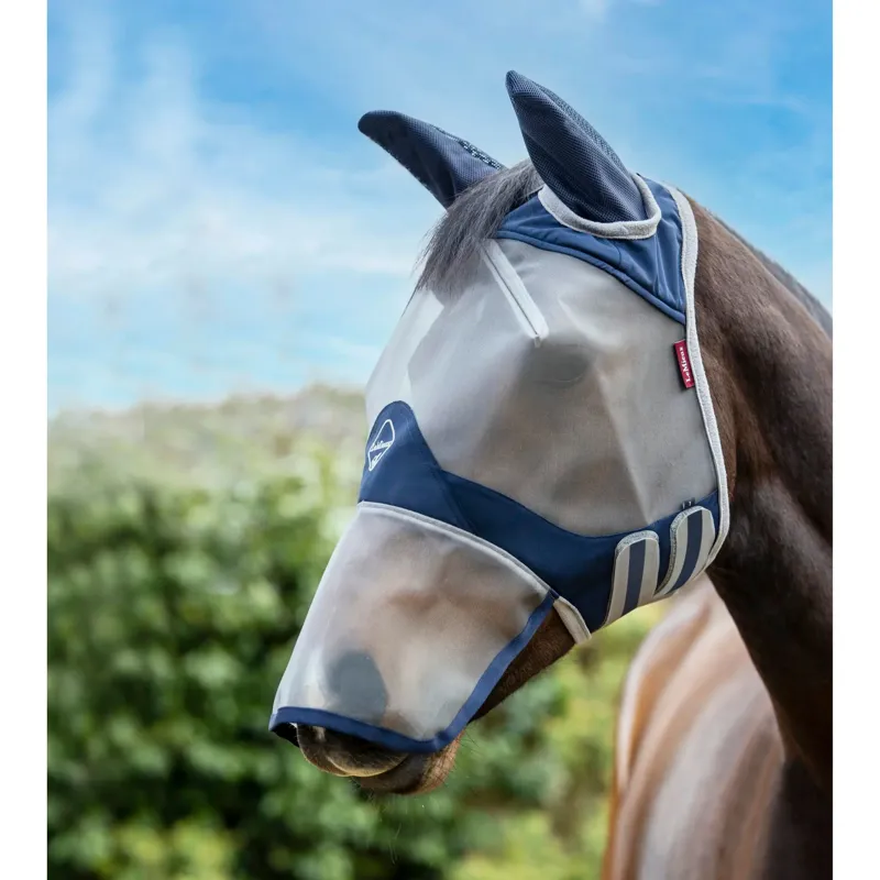 LeMieux Armour Shield Fly Protector Full Mask in Navy/Grey-1