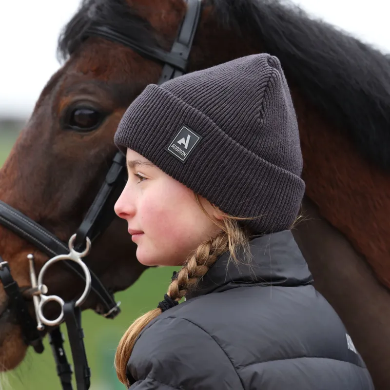 Aubrion React Beanie in Charcoal -1