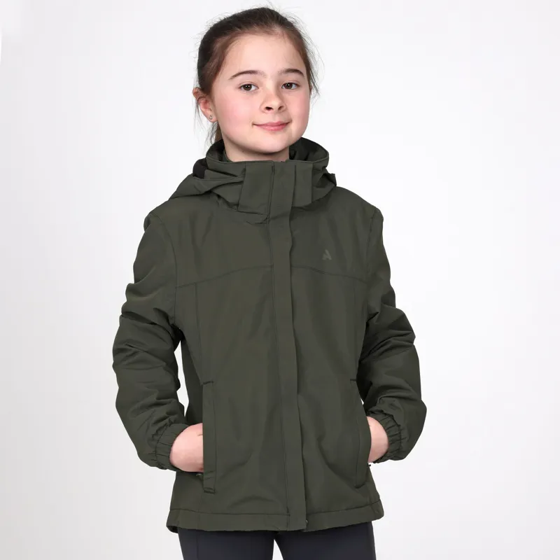Aubrion React Thermal Waterproof Coat Young Rider in Khaki-2