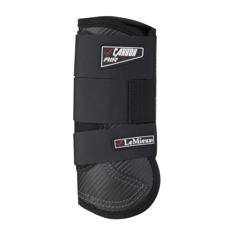 LeMieux Carbon Air XC Horse Boots Front in Black