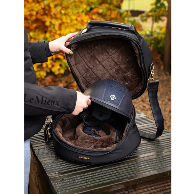 LeMieux Luxe Hat Box in Black-1
