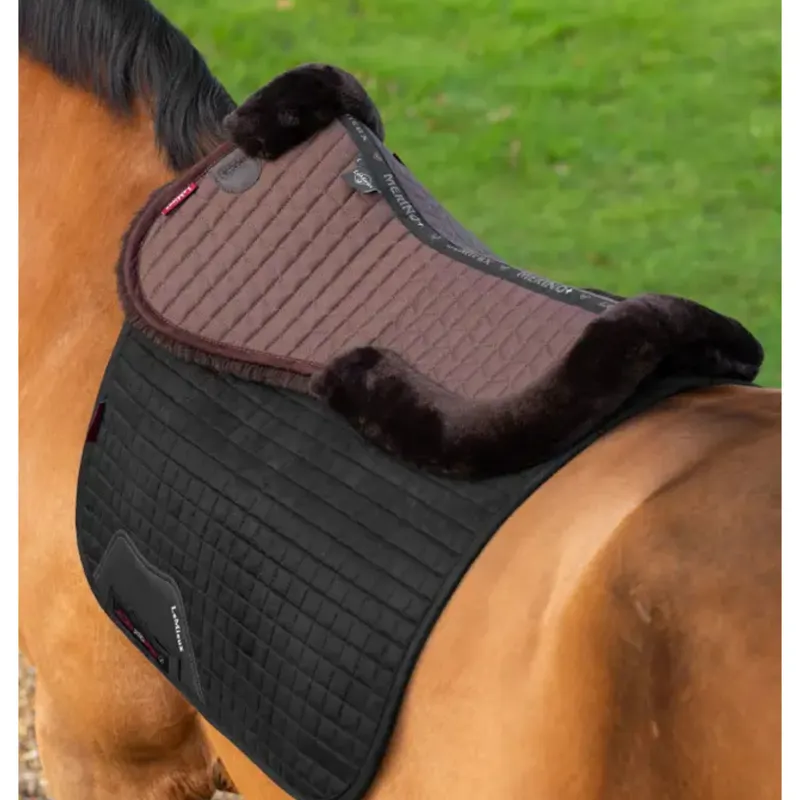 LeMieux Merino+ Half Pad in Brown/Brown-1
