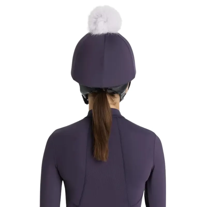 LeMieux Classique Pom Hat Silk in Juniper-1