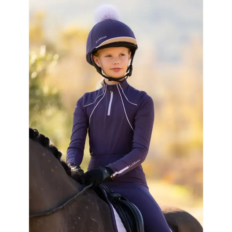 LeMieux Young Rider Mia Mesh Baselayer in Juniper-2