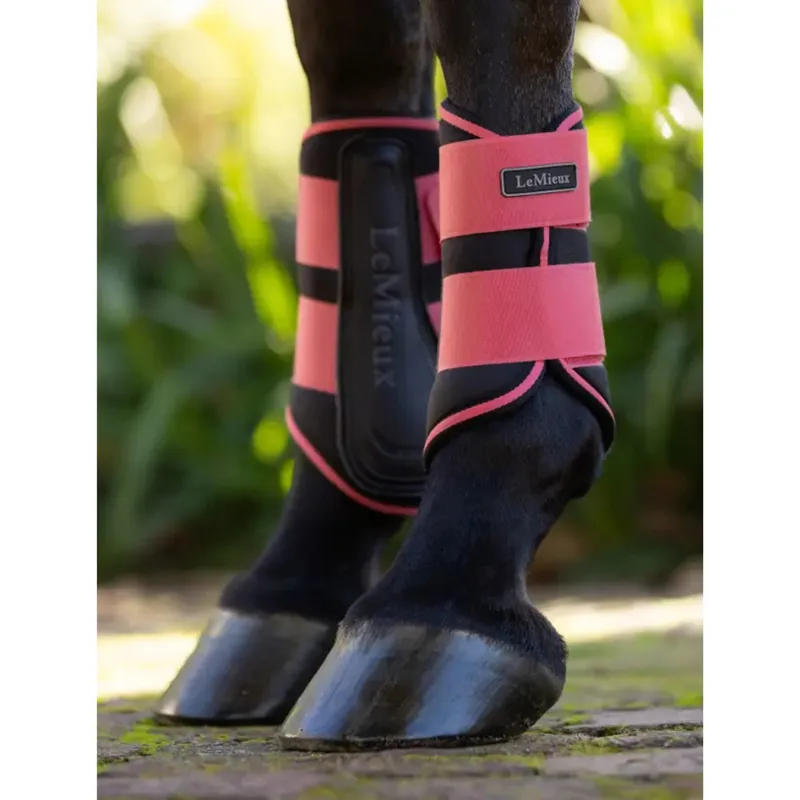 LeMieux Grafter Brushing Boots in Cranberry-3