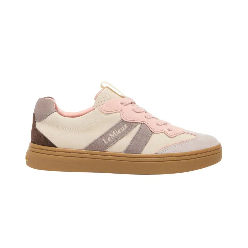 LeMieux Stockbridge Suede Lifestyle Trainers in Stone-2