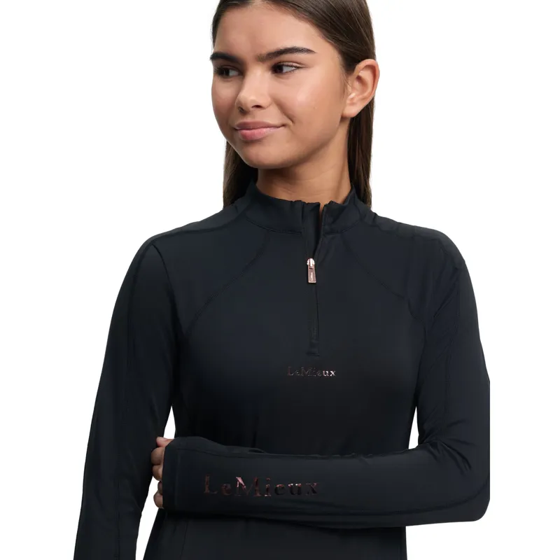 LeMieux Young Rider Sparkle Baselayer in Black-2
