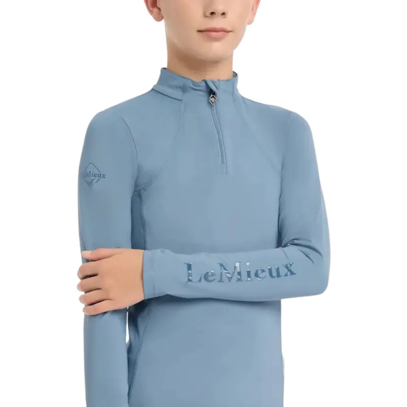 LeMieux Young Rider Classique Base Layer in Ice Blue-2