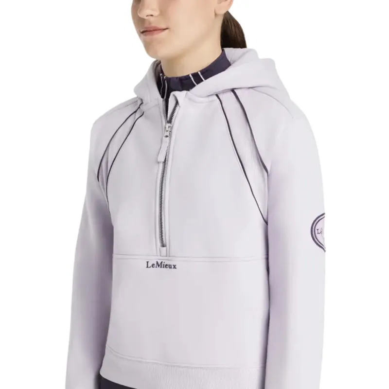 LeMieux Young Rider Hettie 1/2 Zip Hoodie in Lilac-2