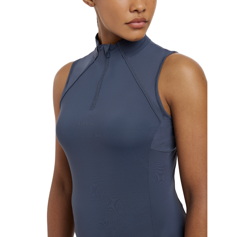LeMieux Maria Mesh Sleeveless Baselayer in Dusk Blue-2