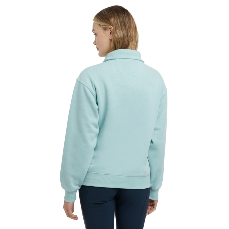 LeMieux Keira Quarter Neck Sweat in Aqua-2