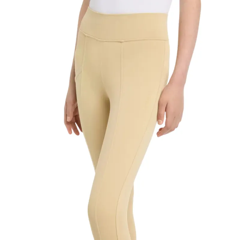 LeMieux Young Rider Pull On Breeches in Beige-3
