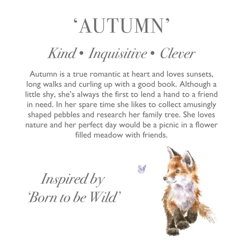 Wrendale Designs Plush Toy Fox Autumn -2