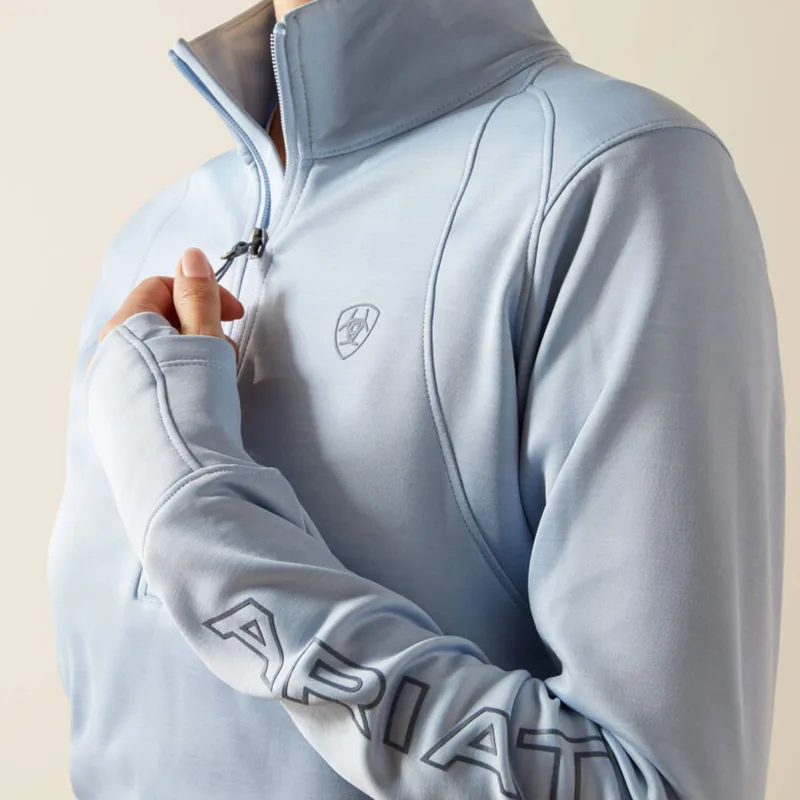 Ariat Team EQ 1/2 Zip Pullover In Sky Way-2