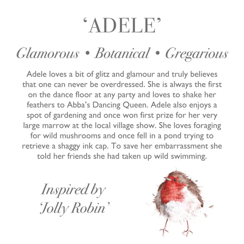 Wrendale Designs Plush Toy Robin Adele  -2