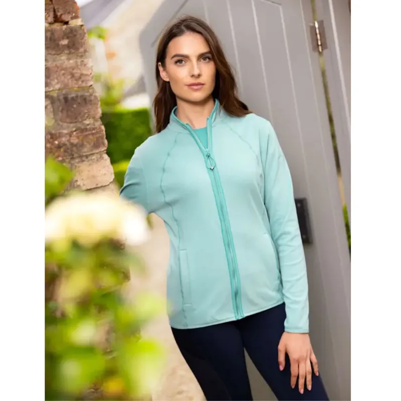 Lemieux Faye Fleece Zip Through in Aqua-2
