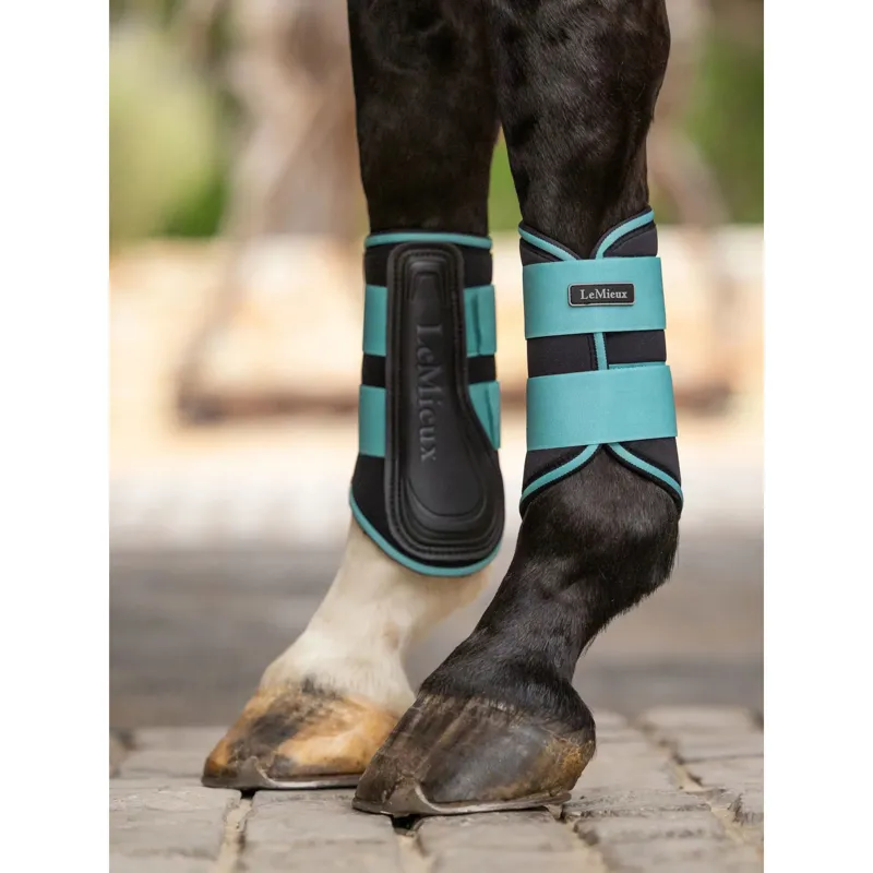 LeMieux Grafter Brushing Boots in Lagoon-2
