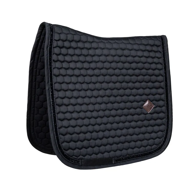 Kentucky Glitter Saddle Pad Dressage in Black