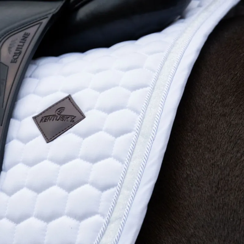 Kentucky Glitter Saddle Pad Dressage in White-2