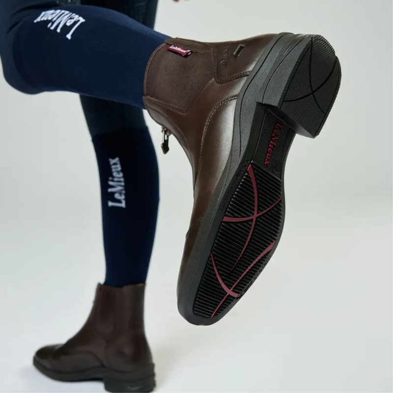 LeMieux Junior Zip Paddock Boot in Brown-3