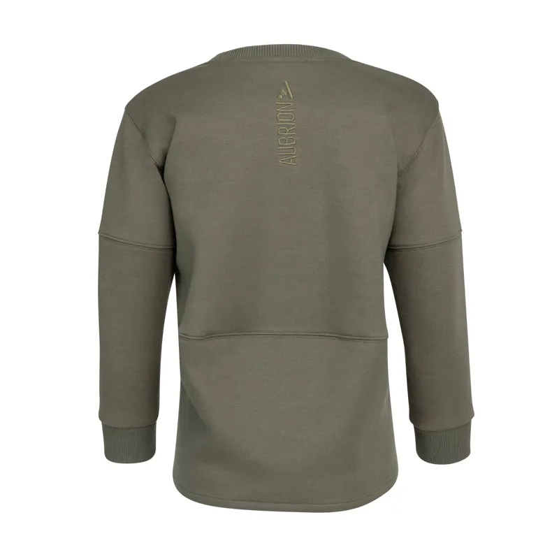 Aubrion React Sweatshirt Young Rider in Khaki-1